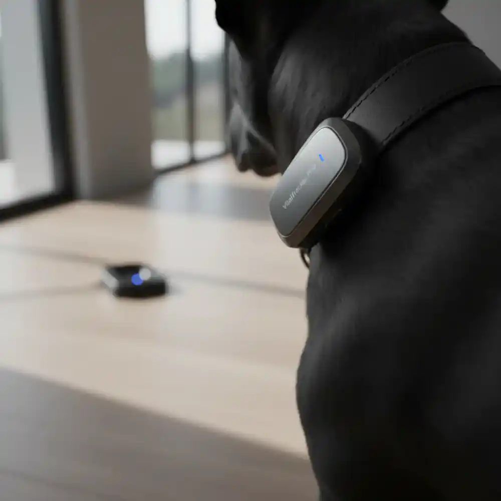 VitalTracker Pro device attached to a collar